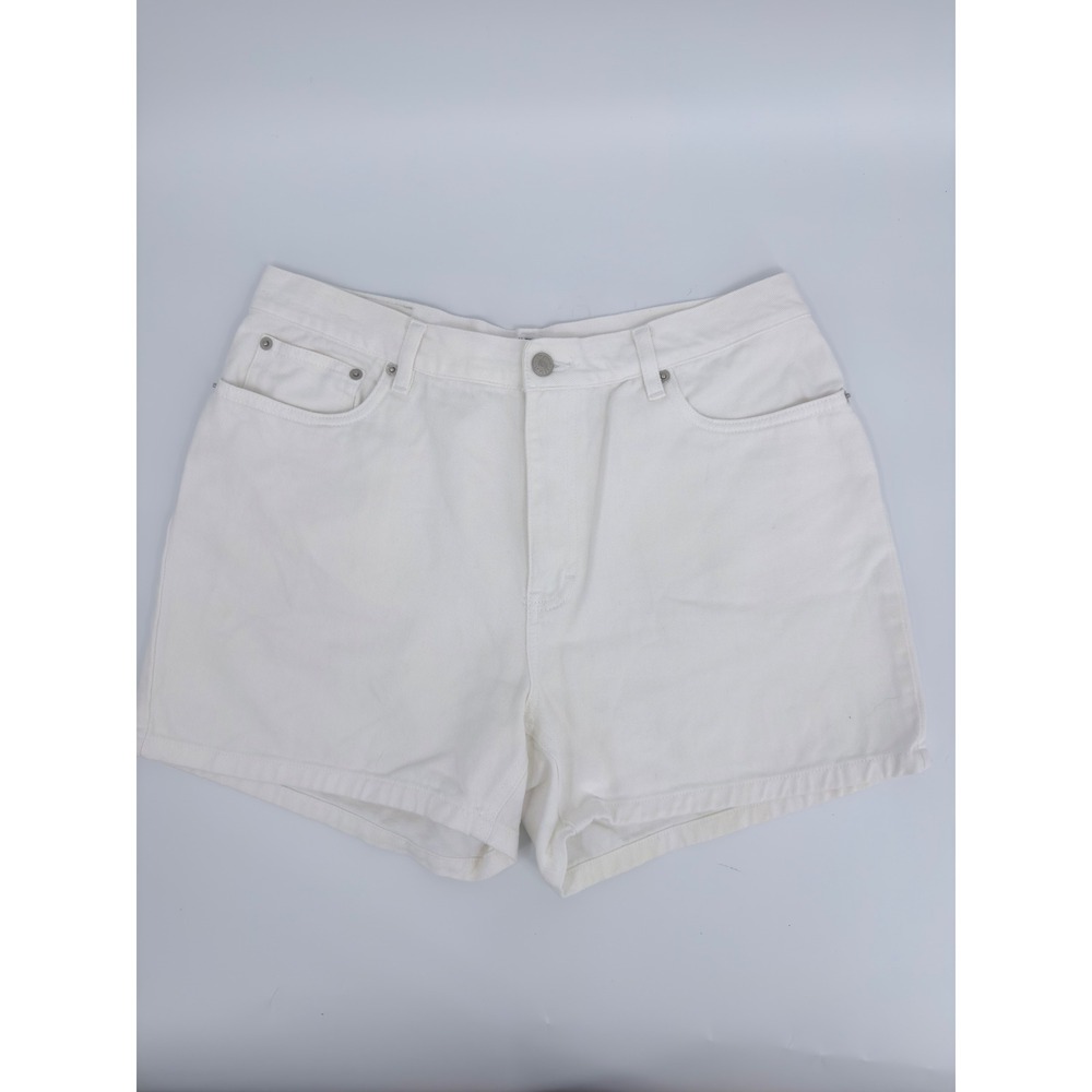Tommy Hilfiger Denim Shorts High Rise Vintage 90s Womens Size 14 White Cotton